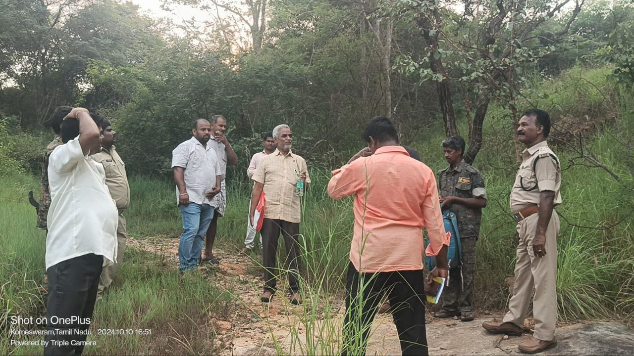 ஆந்திராவையும் ஆம்பூரையும் இணைக்கும் சாலையை ஆய்வு செய்த அதிகாரிகள்…